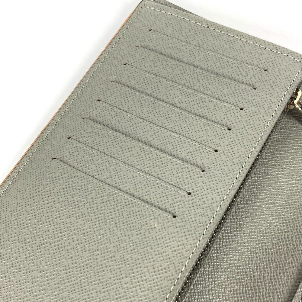 LOUIS VUITTON Long Wallet Purse M63236 Canvas, Monogram Titanium Canvas gray Monogram titanium Portefeuille Braza unisex(Unisex) Used Authentic
