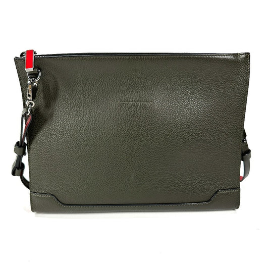 Christian Louboutin Shoulder Bag leather khaki logo