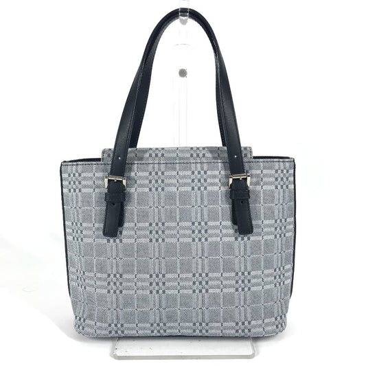 BURBERRY Handbag Leather / canvas Navy