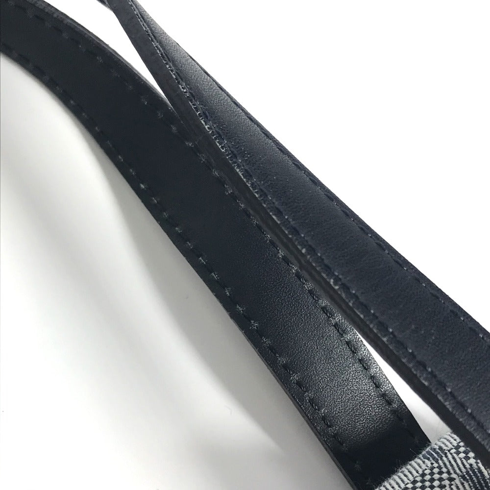 BURBERRY Handbag Leather / canvas Navy