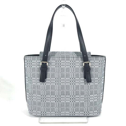 BURBERRY Handbag Leather / canvas Navy