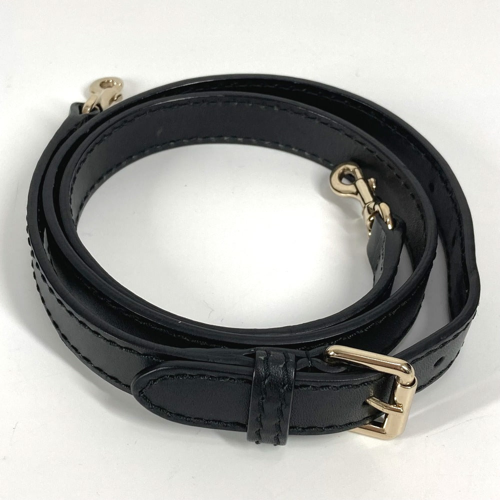 GUCCI Shoulder Bag Leather / canvas Navy Stripe logo