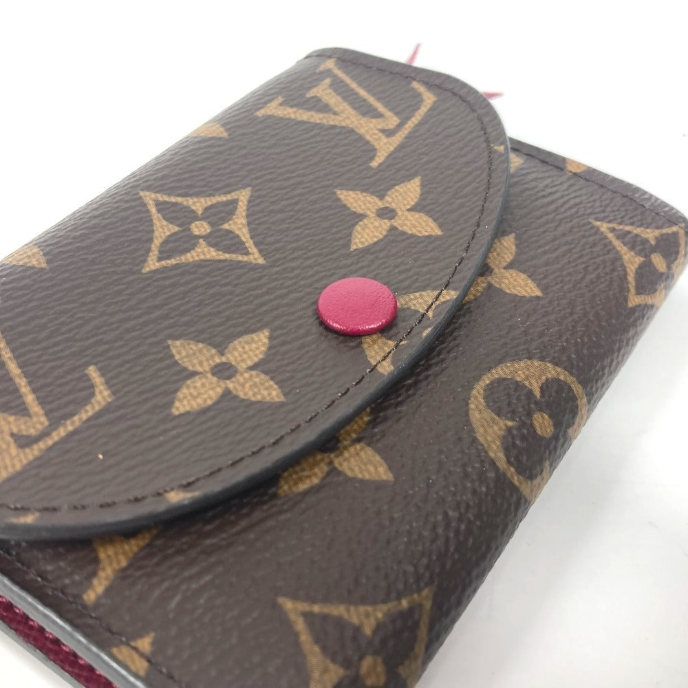 LOUIS VUITTON Folded wallet M41939 Monogram canvas pink Monogram Portomonet Rosali