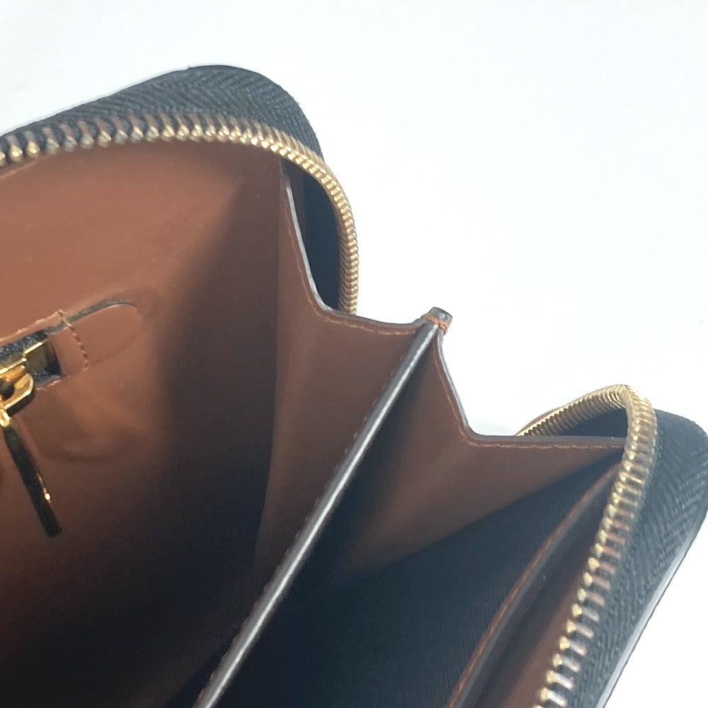 BURBERRY Clutch bag Leather / canvas Brown TB logo unisex(Unisex) Used Authentic