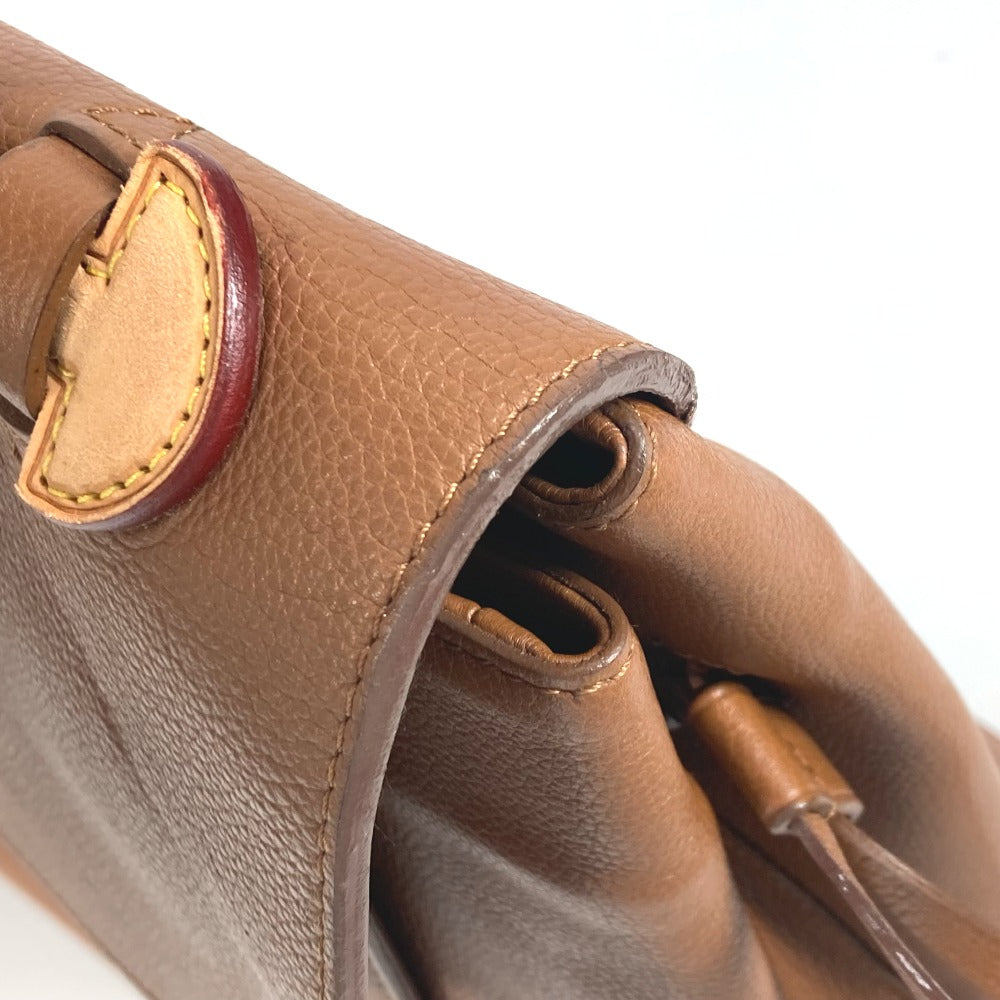 LOUIS VUITTON Shoulder Bag leather Brown Rock Me MM Women Used Authentic