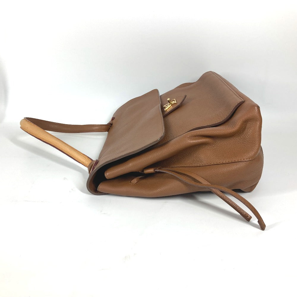 LOUIS VUITTON Shoulder Bag leather Brown Rock Me MM Women Used Authentic