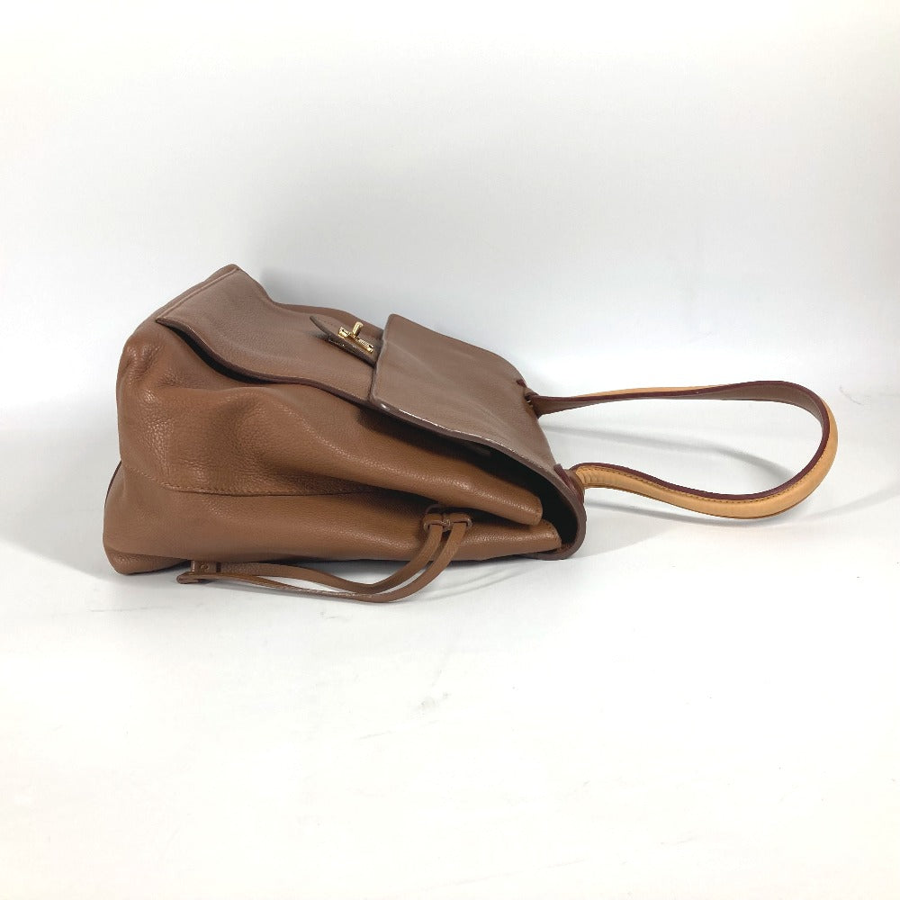 LOUIS VUITTON Shoulder Bag leather Brown Rock Me MM Women Used Authentic