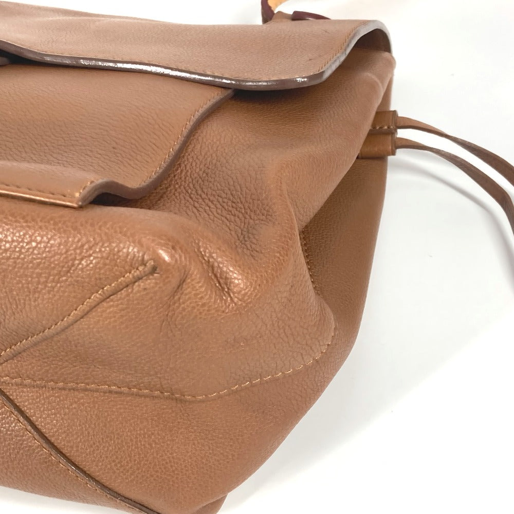 LOUIS VUITTON Shoulder Bag leather Brown Rock Me MM Women Used Authentic