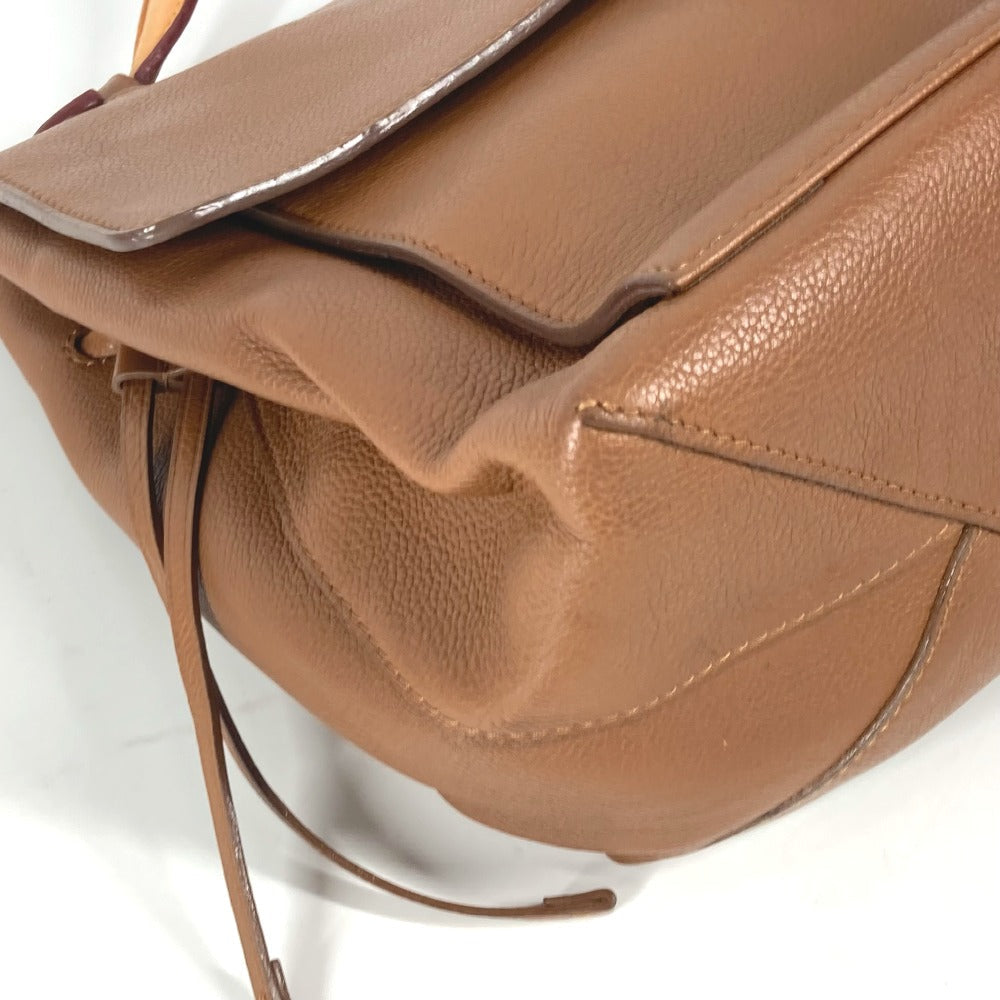 LOUIS VUITTON Shoulder Bag leather Brown Rock Me MM Women Used Authentic