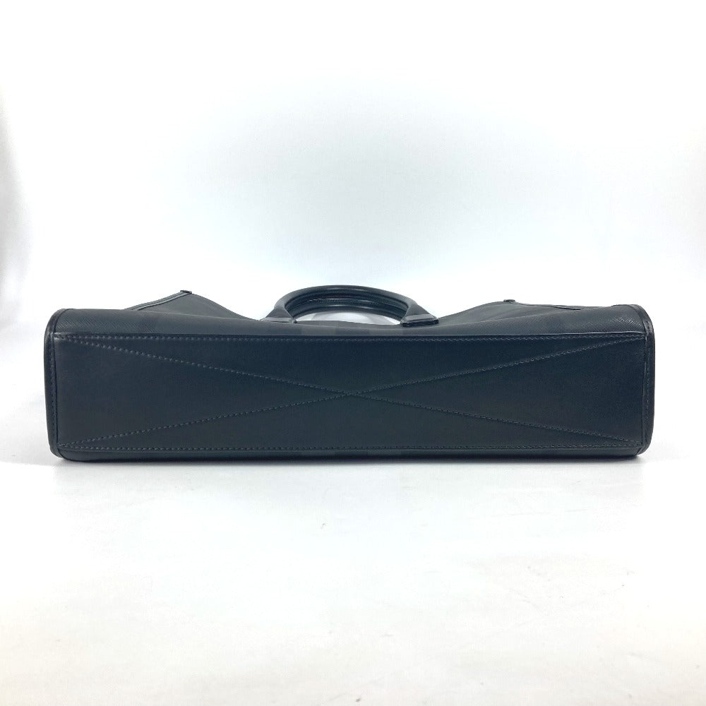 BURBERRY Business bag 8062951 Leather / PVC black Check logo SLIM DENNY PT BRT Slim Bar Tikal Denny Tote