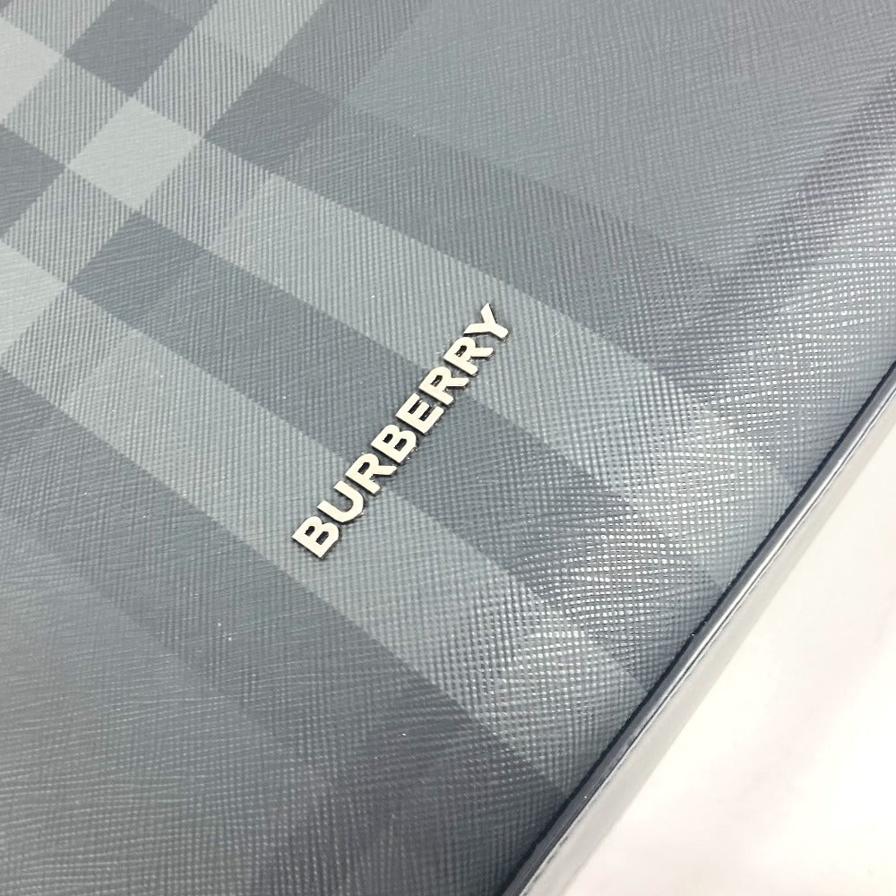 BURBERRY Business bag 8062951 Leather / PVC black Check logo SLIM DENNY PT BRT Slim Bar Tikal Denny Tote