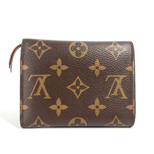 LOUIS VUITTON Trifold wallet M62472 Monogram canvas Brown Monogram Portefeuille Victorine unisex(Unisex) Used Authentic