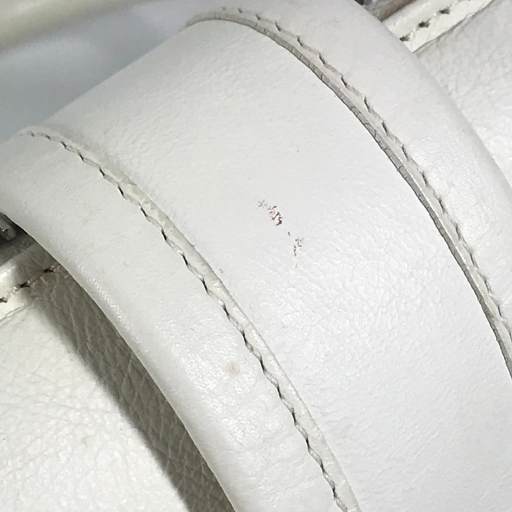 Dior Handbag leather white D logo