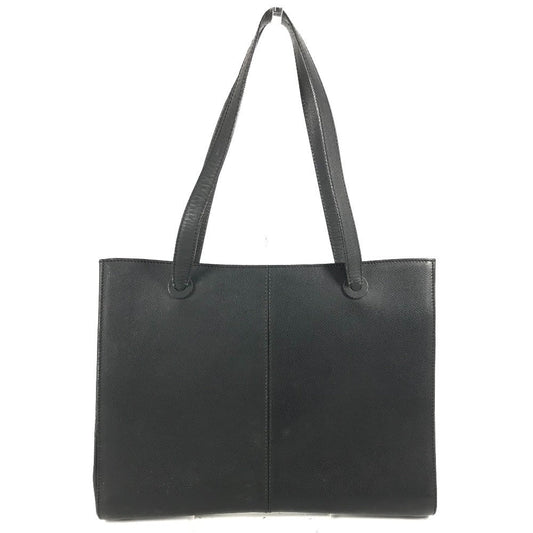 CHANEL Shoulder Bag leather black vintage CC COCO Mark logo