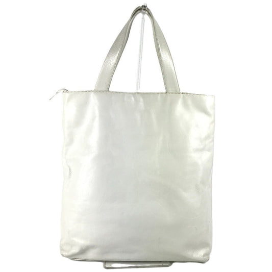 CHANEL Shoulder Bag leather white CC COCO Mark overall logo Women Used Authentic