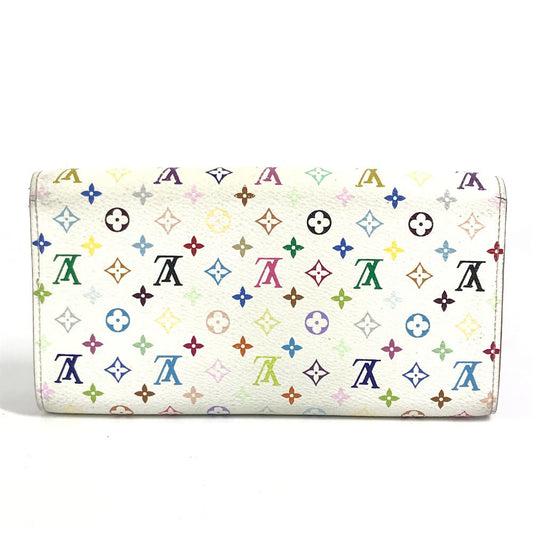 LOUIS VUITTON Long Wallet Purse M93744 Monogram multicolor canvas white Monogram multicolor Portefeuille Sarah Rich