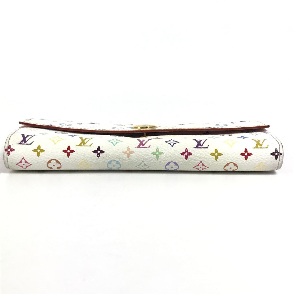 LOUIS VUITTON Long Wallet Purse M93744 Monogram multicolor canvas white Monogram multicolor Portefeuille Sarah Rich