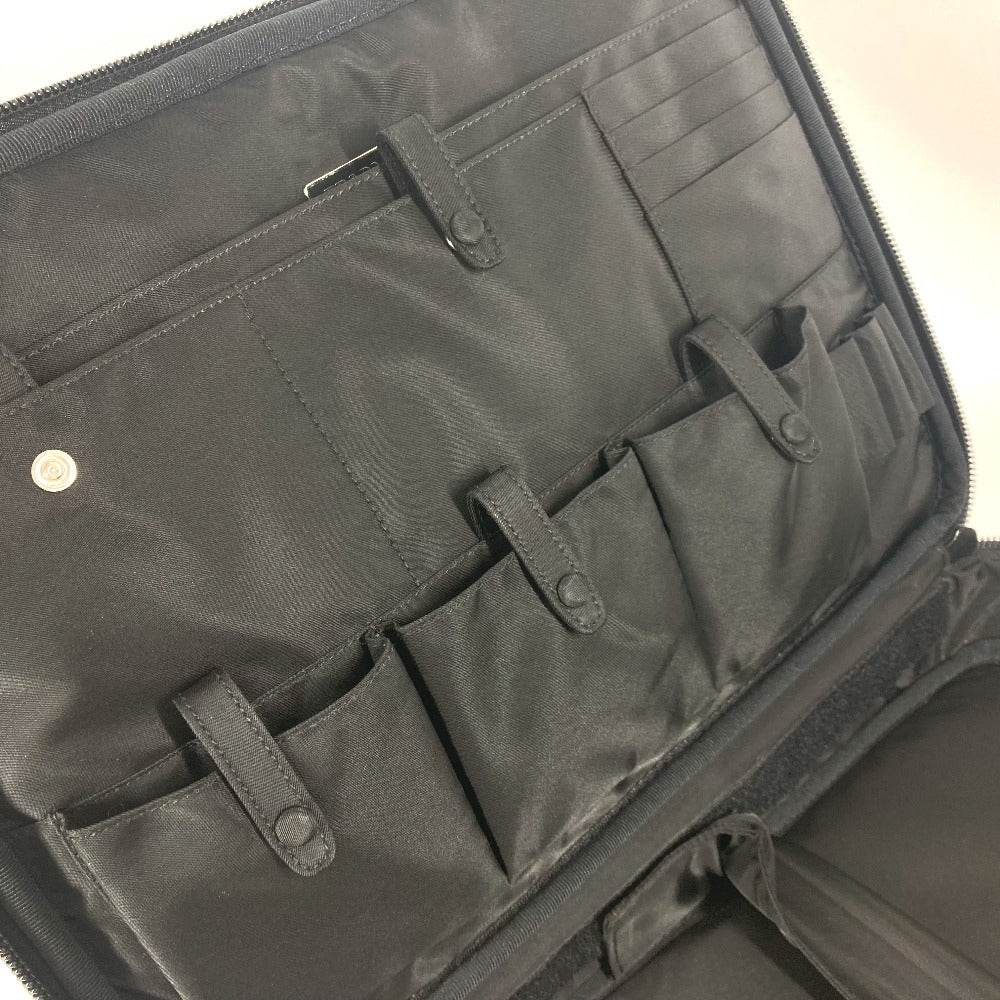 PRADA Shoulder Bag Leather / nylon black Triangle logo plate