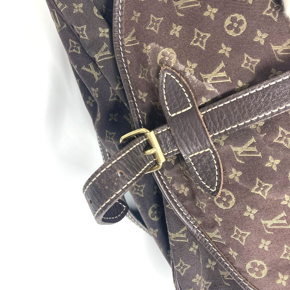 LOUIS VUITTON Shoulder Bag M95227 Monogram Mini-LinCanvas Brown Monogram mini run Saumur 30 Women Used Authentic