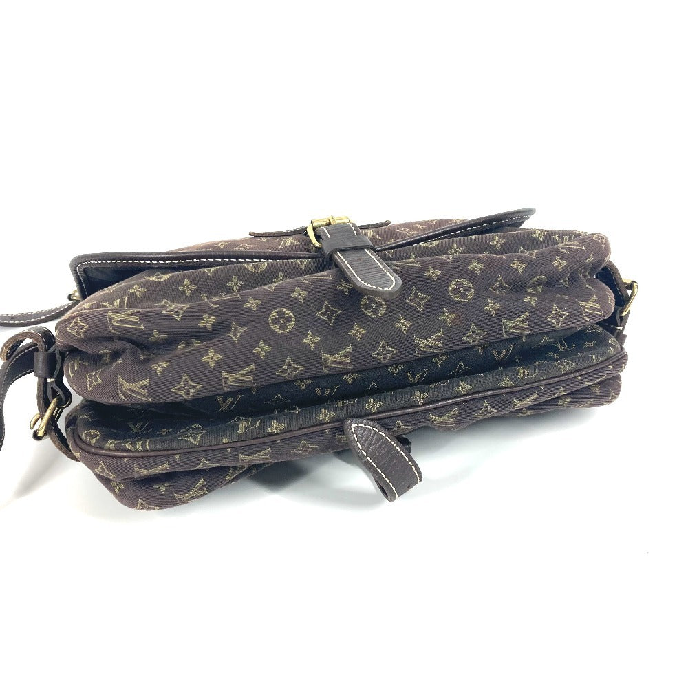 LOUIS VUITTON Shoulder Bag M95227 Monogram Mini-LinCanvas Brown Monogram mini run Saumur 30 Women Used Authentic