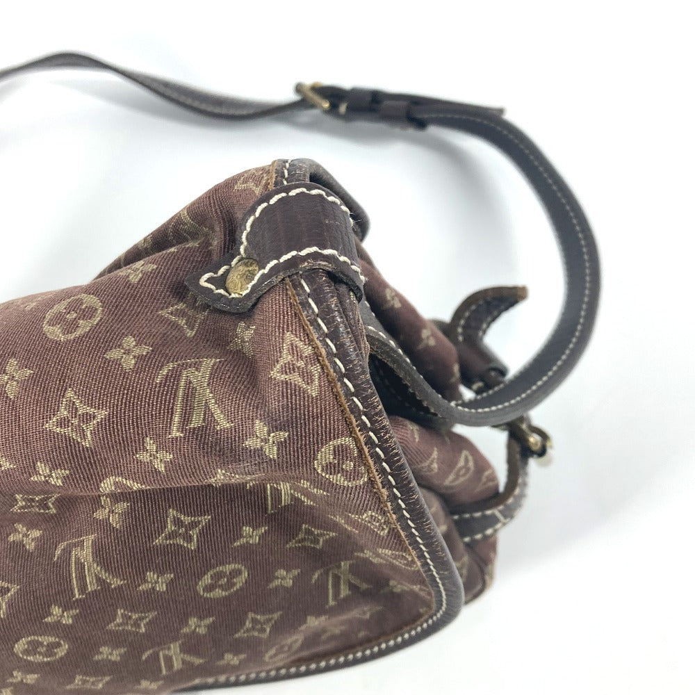 LOUIS VUITTON Shoulder Bag M95227 Monogram Mini-LinCanvas Brown Monogram mini run Saumur 30 Women Used Authentic