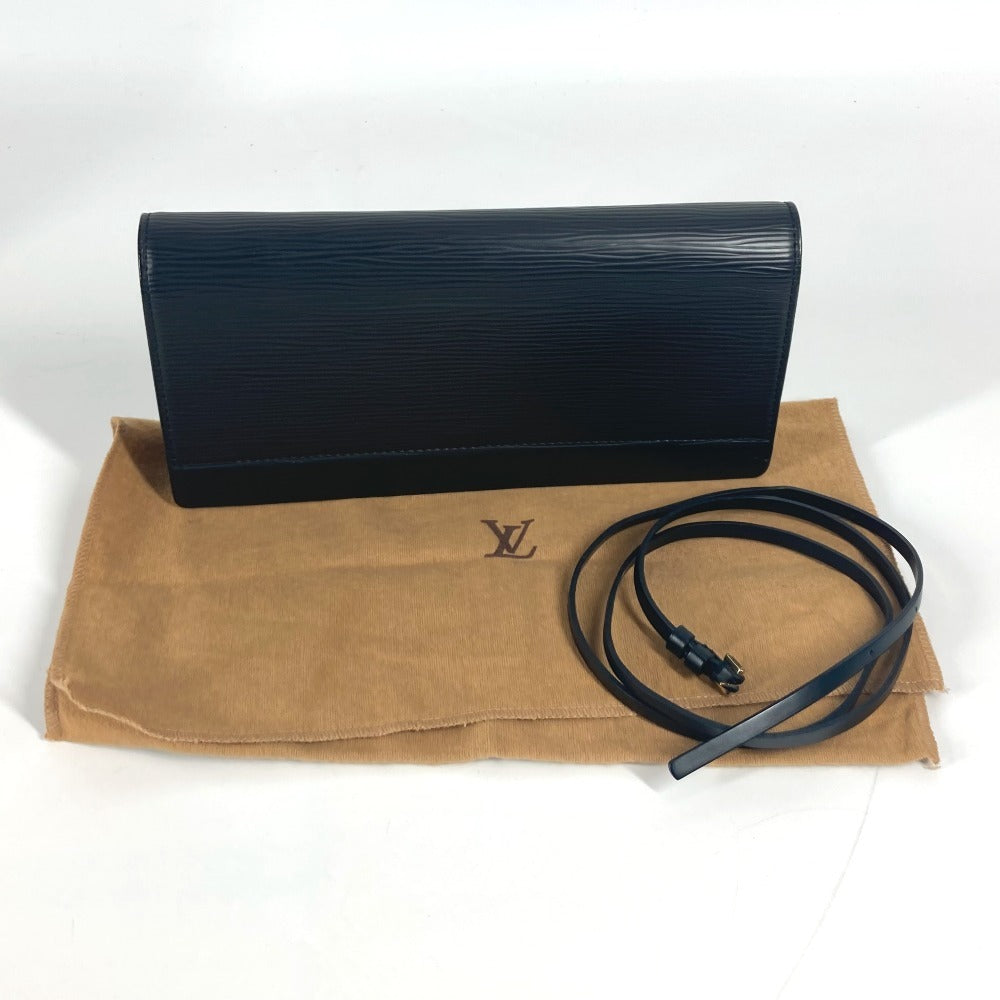 LOUIS VUITTON Shoulder Bag M52732 Epi Leather black Epi Honfleur Women Used Authentic