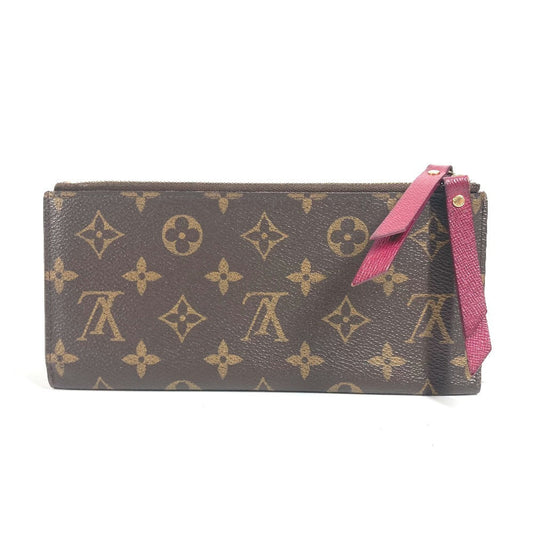 LOUIS VUITTON Long Wallet Purse M61269 Monogram canvas pink Monogram Portefeuille Adele