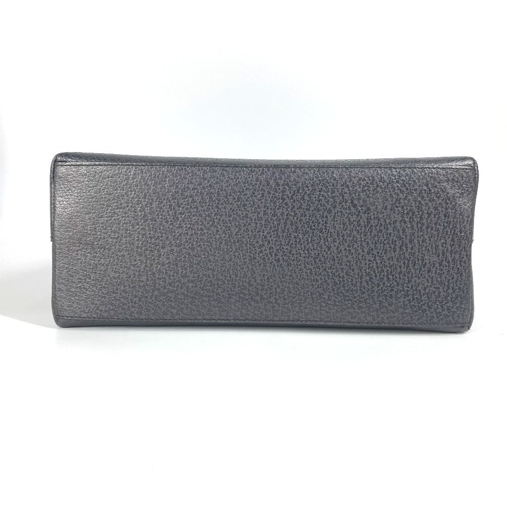 GUCCI Handbag 001・1118 leather gray vintage Bamboo