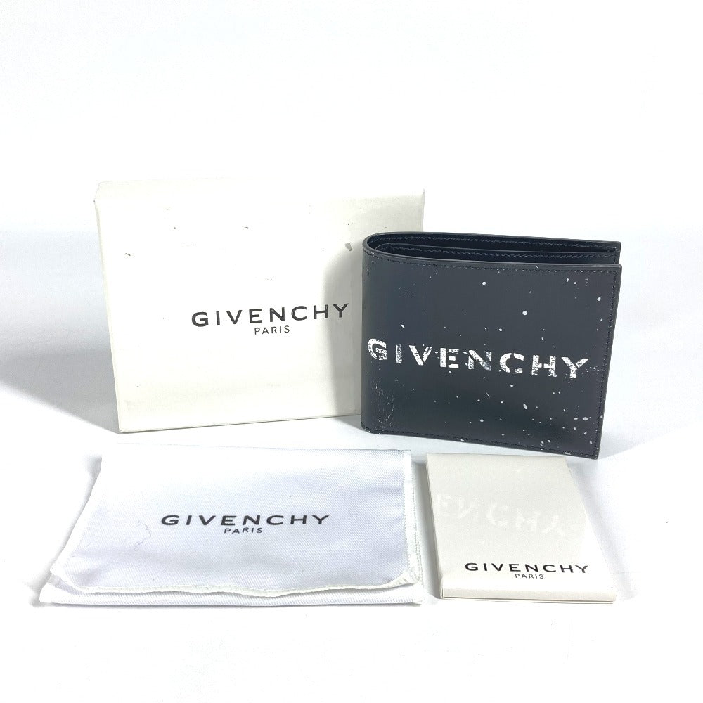 GIVENCHY Folded wallet leather black logo wallet