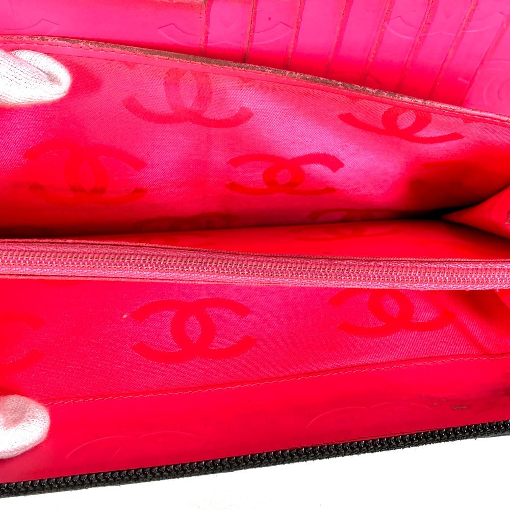 CHANEL Long Wallet Purse A26710 leather black Cambon line CC COCO Mark Travel Case logo