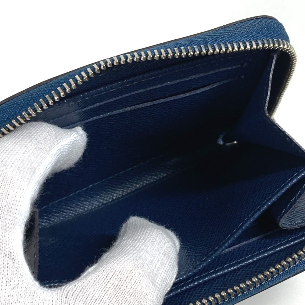 LOUIS VUITTON Coin case M60438 Epi Leather blue Epi Zip around purse