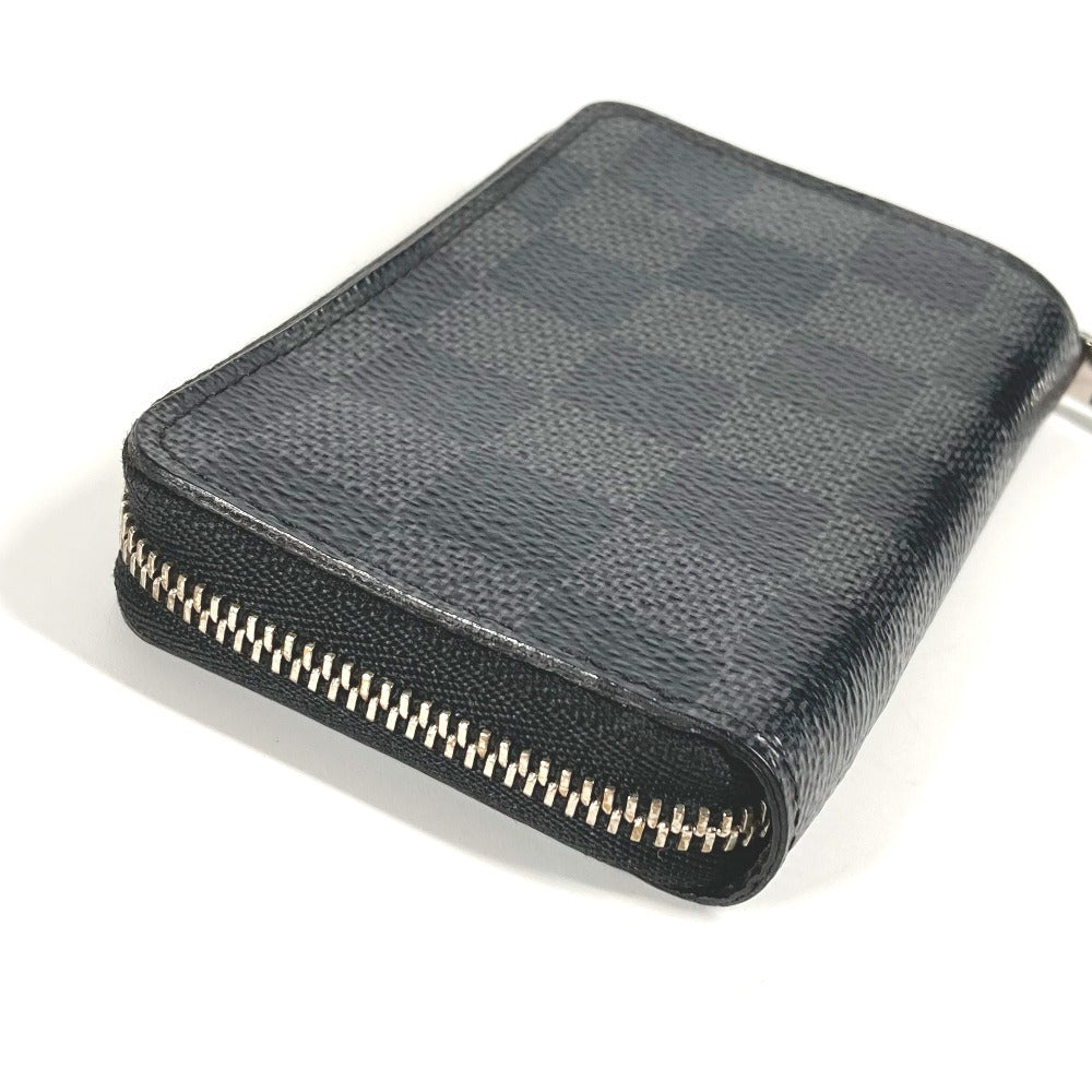 LOUIS VUITTON Coin case N63076 Damier Grafitto Canvas black Damier Grafitte Zip around purse