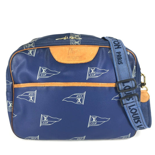 LOUIS VUITTON Shoulder Bag M80008 PVC / Leather blue LVCUP Louis Vuitton Cup Sac Cowes