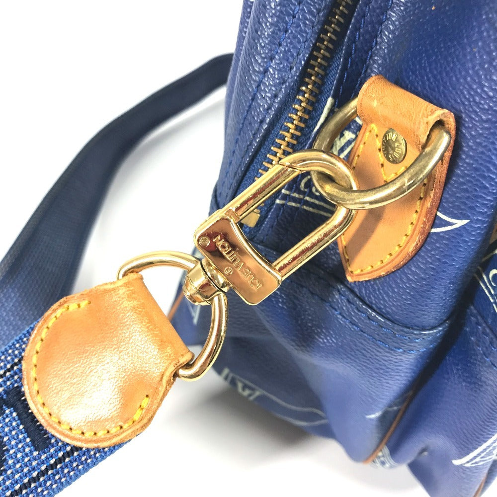 LOUIS VUITTON Shoulder Bag M80008 PVC / Leather blue LVCUP Louis Vuitton Cup Sac Cowes