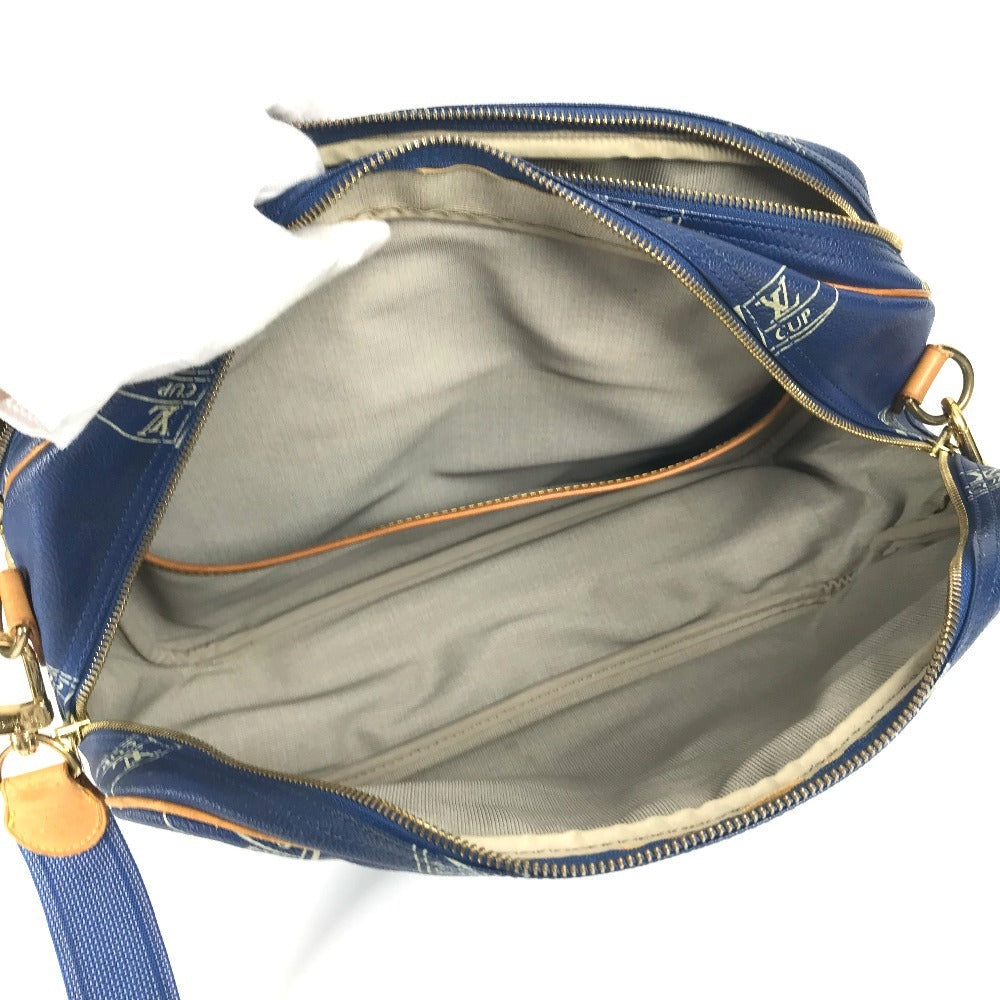 LOUIS VUITTON Shoulder Bag M80008 PVC / Leather blue LVCUP Louis Vuitton Cup Sac Cowes