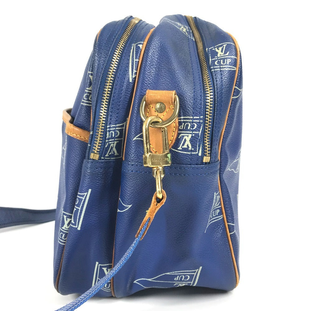 LOUIS VUITTON Shoulder Bag M80008 PVC / Leather blue LVCUP Louis Vuitton Cup Sac Cowes