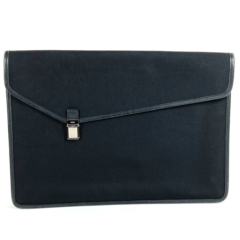 GUCCI Clutch bag 108841 Nylon / leather black logo