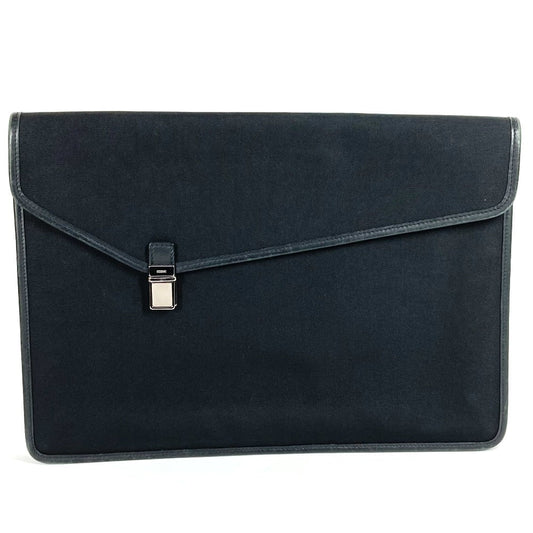 GUCCI Clutch bag 108841 Nylon / leather black logo