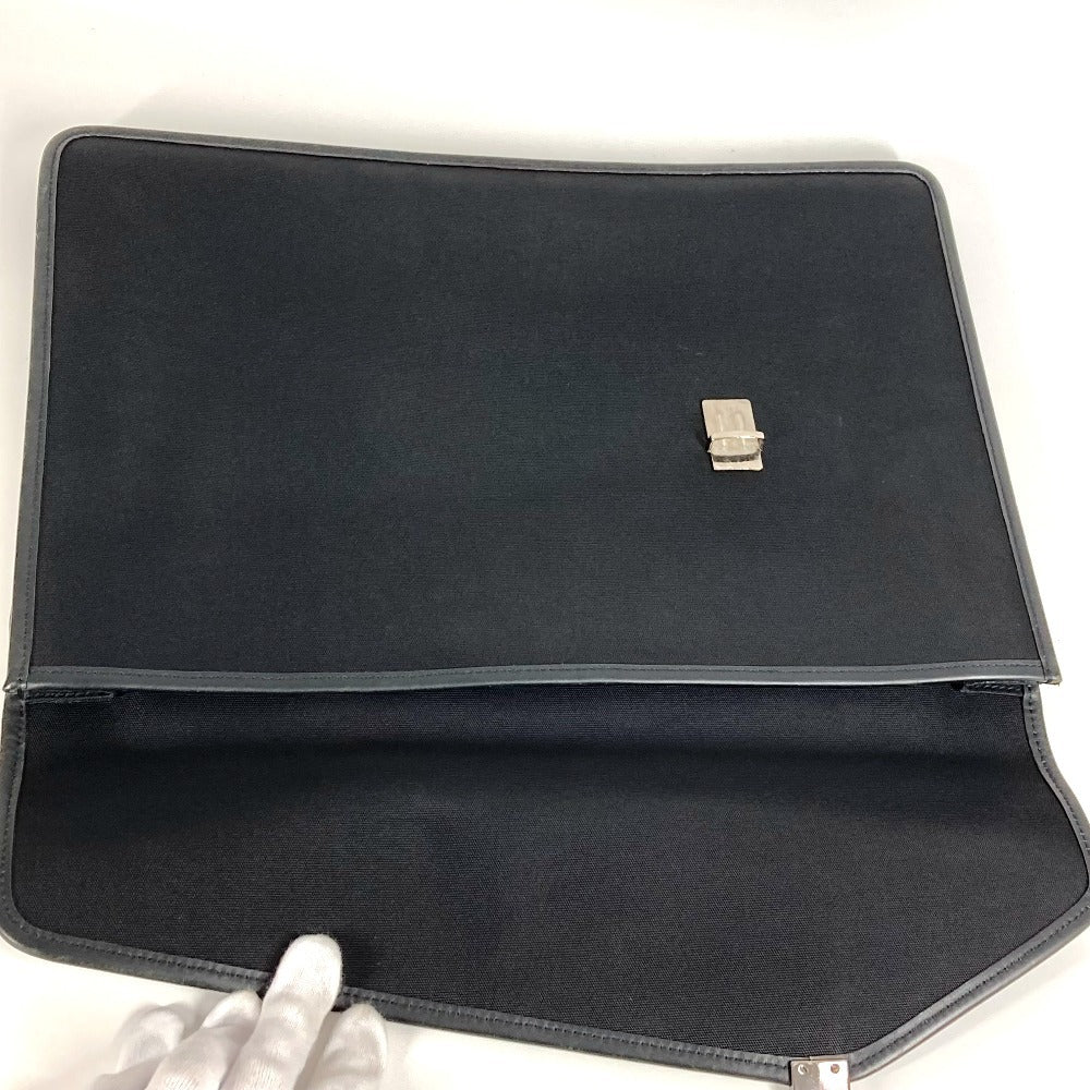 GUCCI Clutch bag 108841 Nylon / leather black logo