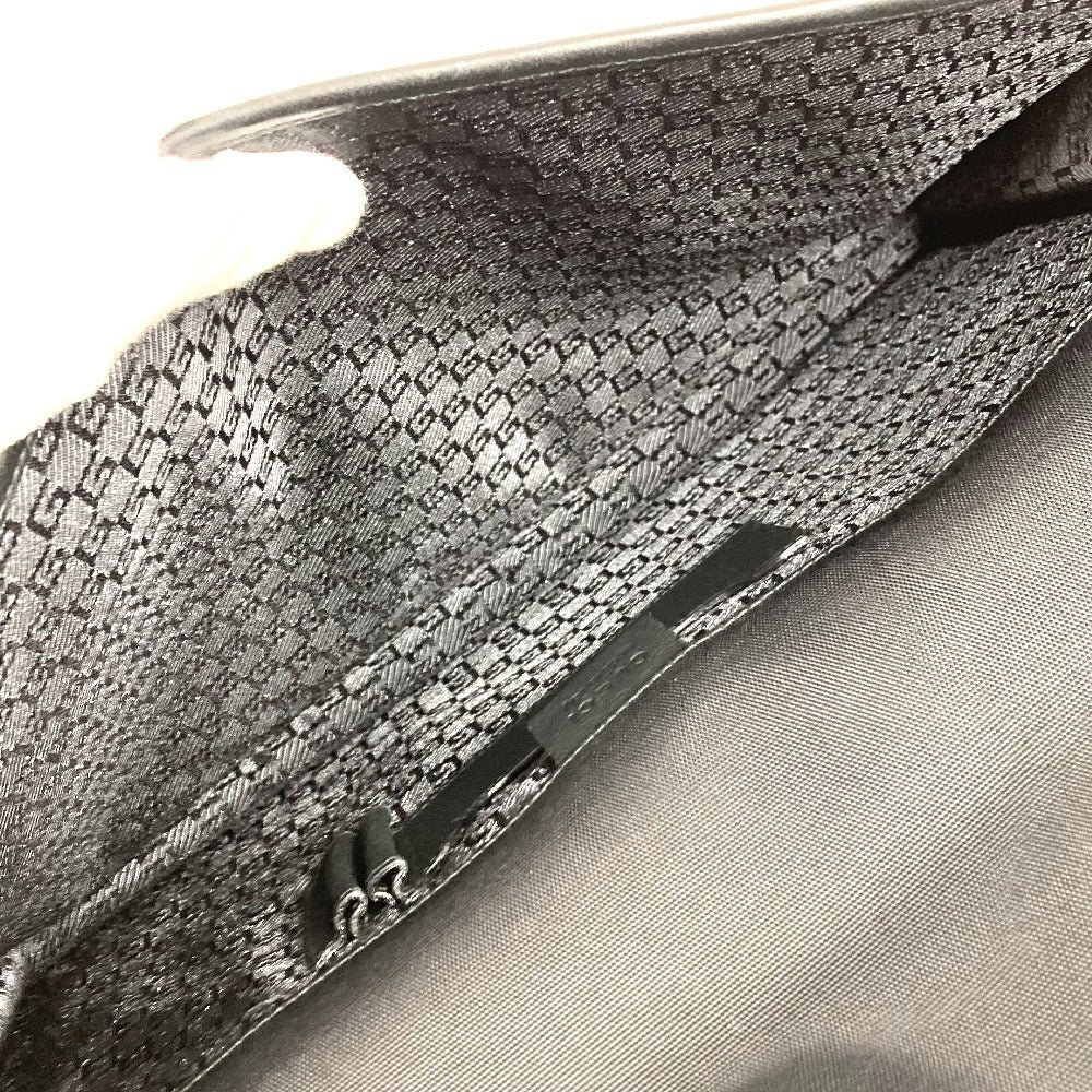 GUCCI Clutch bag 108841 Nylon / leather black logo