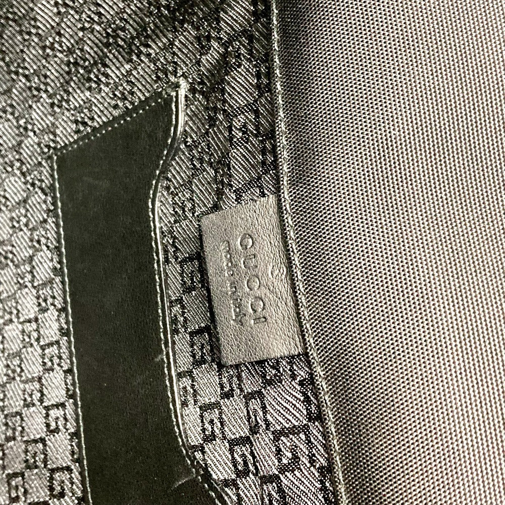 GUCCI Clutch bag 108841 Nylon / leather black logo