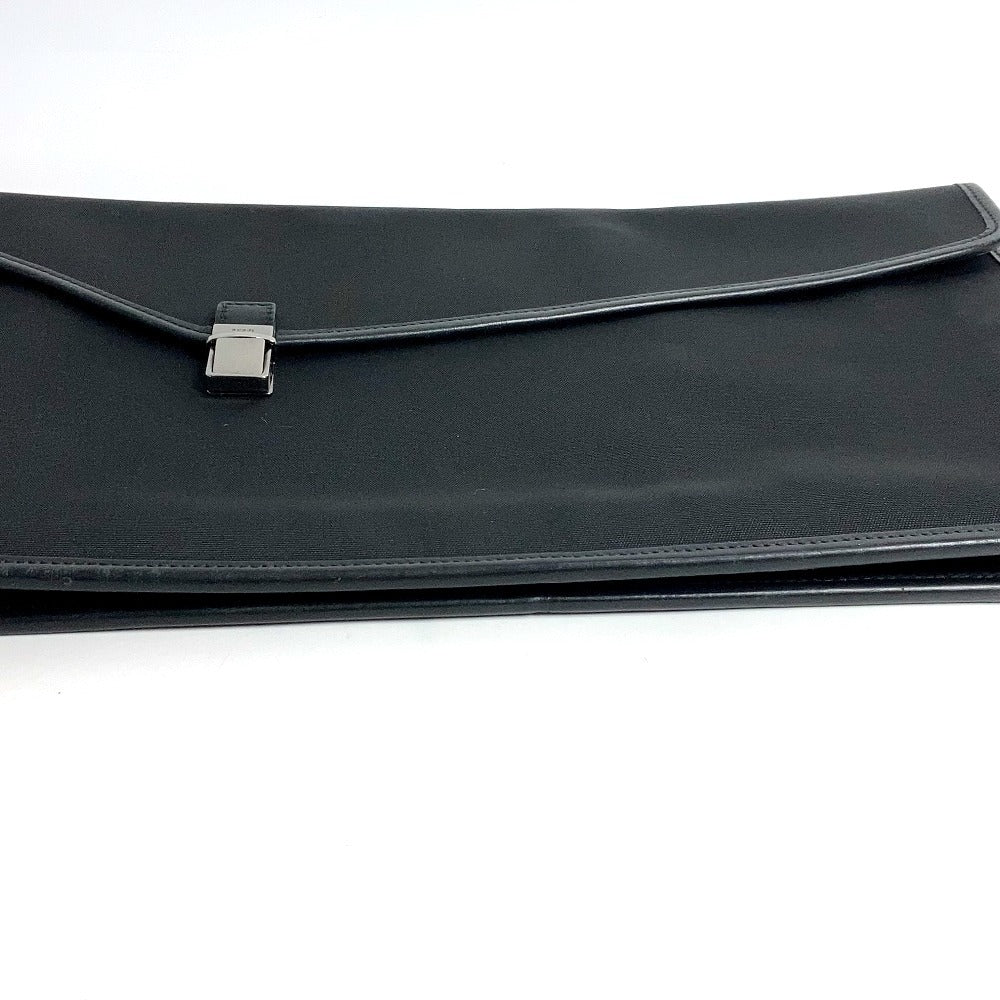 GUCCI Clutch bag 108841 Nylon / leather black logo