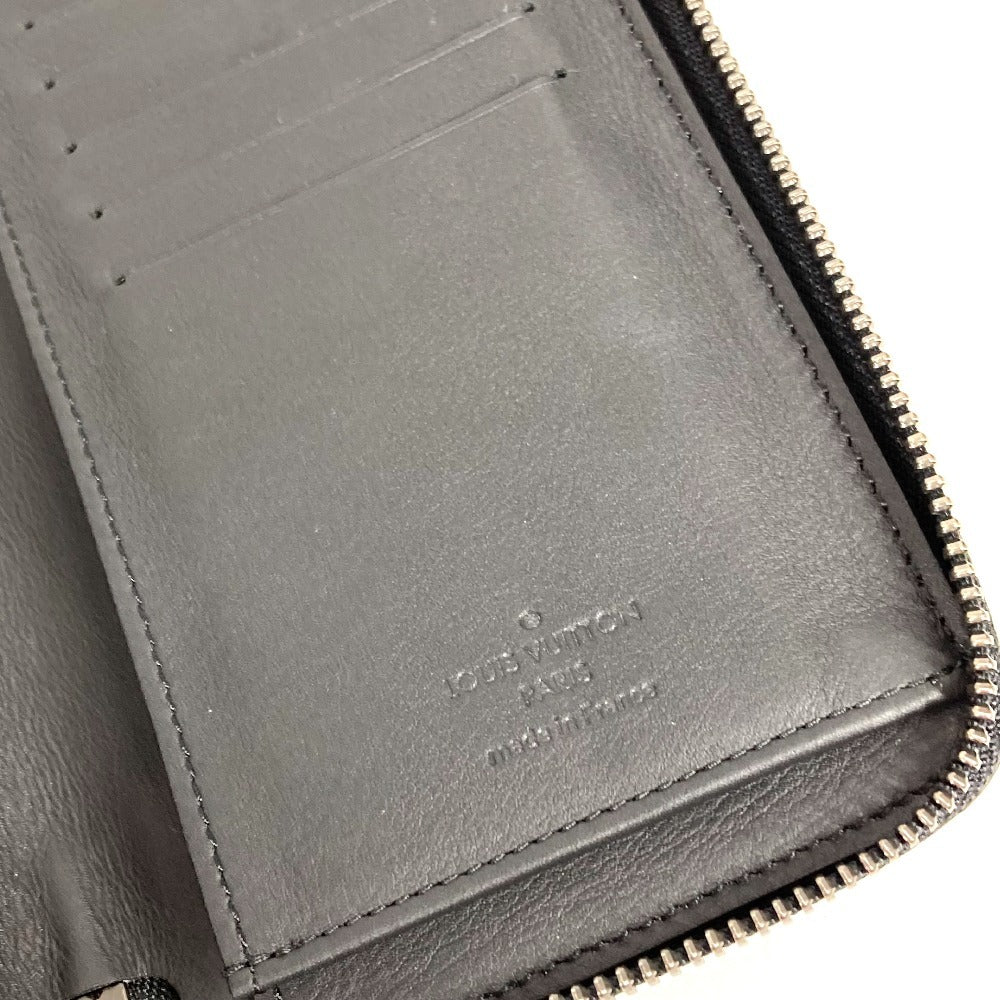 LOUIS VUITTON Long Wallet Purse N63548 Damier Anfini Leather black Damier Anfini Zippy Wallet Vertical