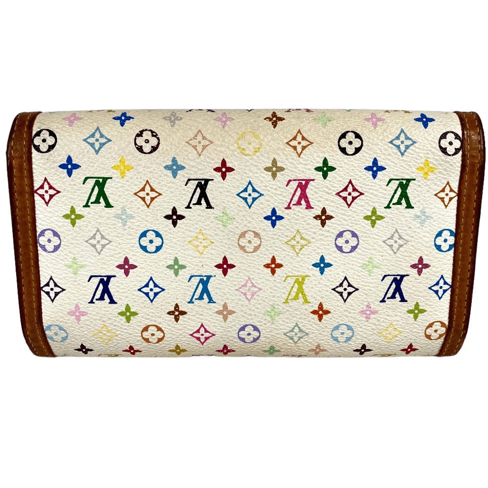 LOUIS VUITTON Long Wallet Purse M92659 Monogram multicolor canvas white Monogram multicolor Porte Tresor International