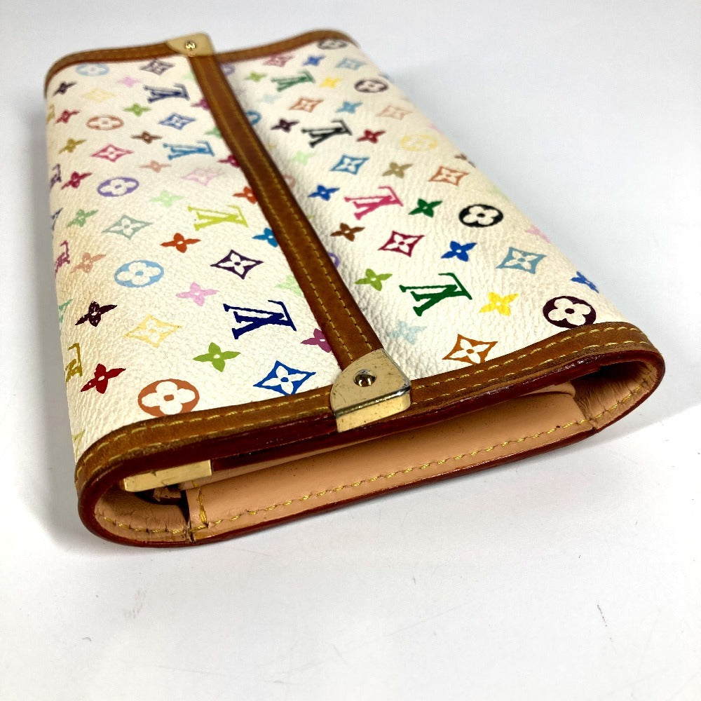 LOUIS VUITTON Long Wallet Purse M92659 Monogram multicolor canvas white Monogram multicolor Porte Tresor International