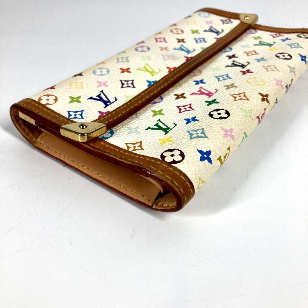 LOUIS VUITTON Long Wallet Purse M92659 Monogram multicolor canvas white Monogram multicolor Porte Tresor International