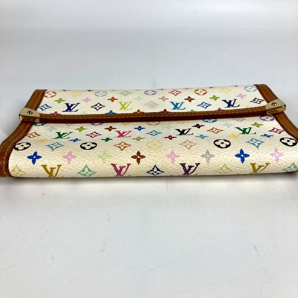 LOUIS VUITTON Long Wallet Purse M92659 Monogram multicolor canvas white Monogram multicolor Porte Tresor International