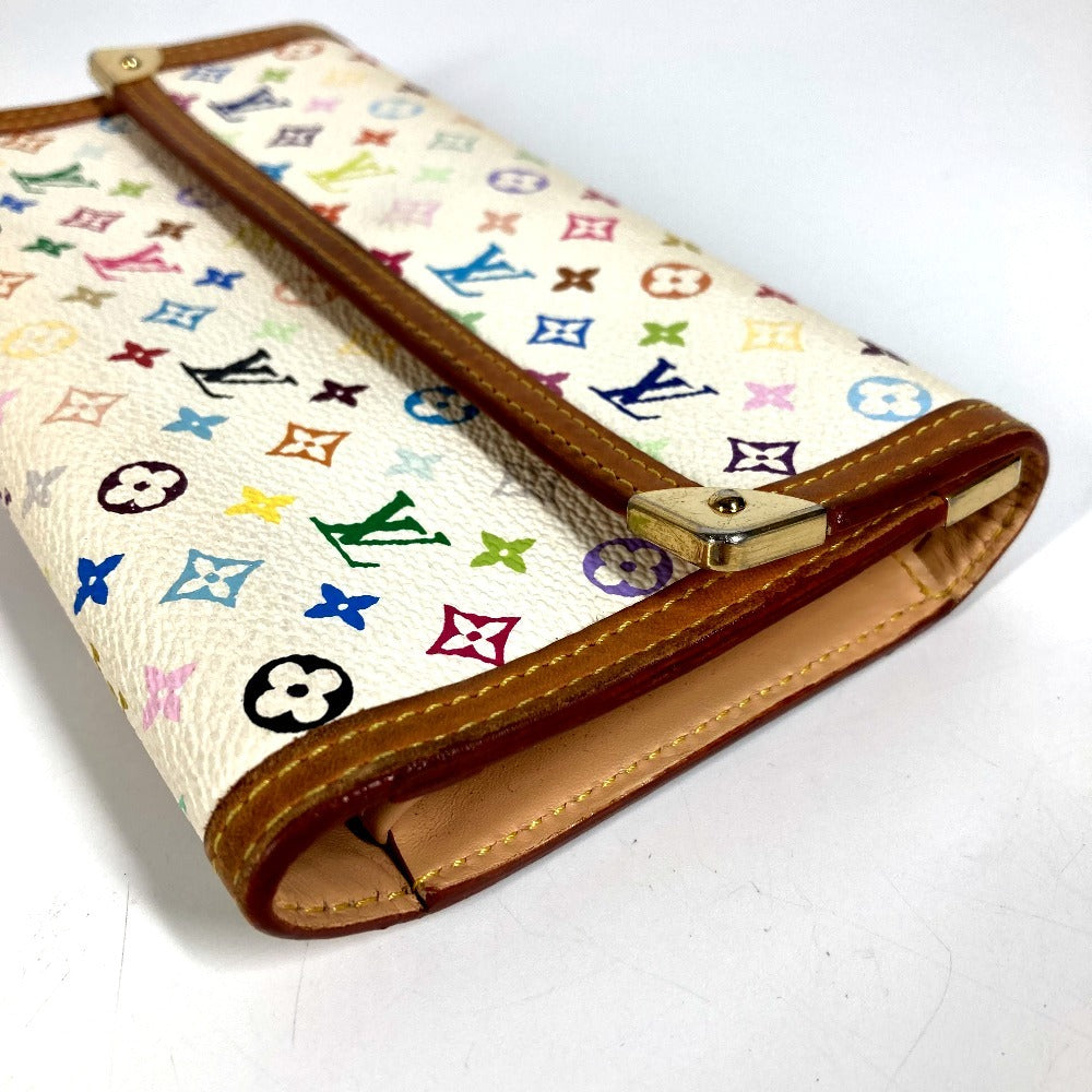 LOUIS VUITTON Long Wallet Purse M92659 Monogram multicolor canvas white Monogram multicolor Porte Tresor International