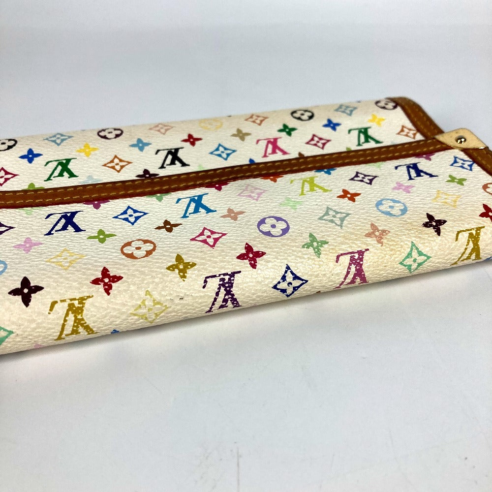 LOUIS VUITTON Long Wallet Purse M92659 Monogram multicolor canvas white Monogram multicolor Porte Tresor International