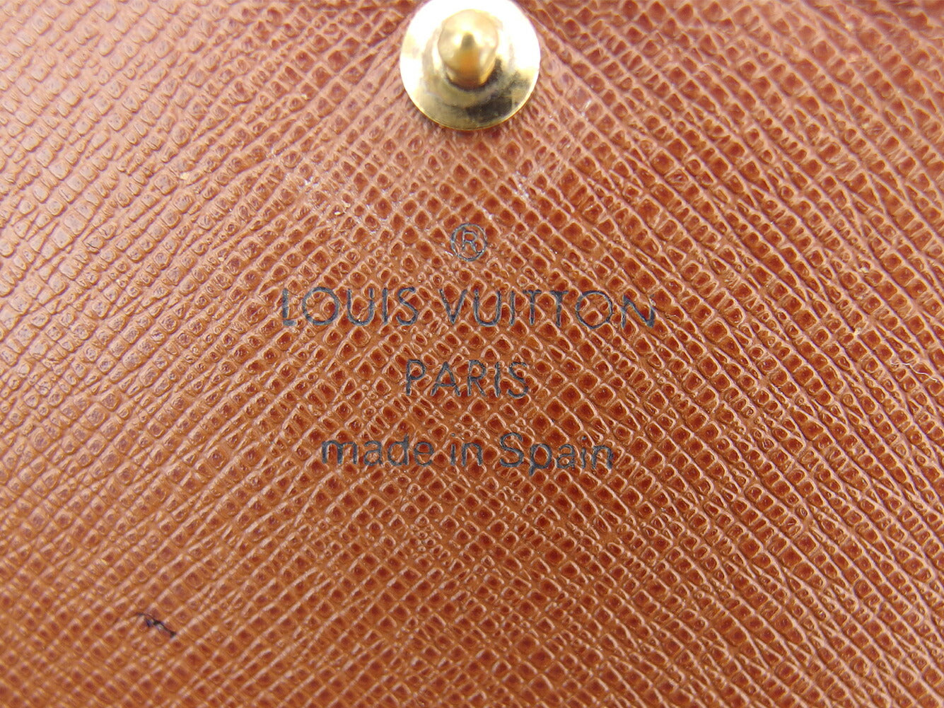 LOUIS VUITTON Long Wallet Purse M61730 Brown beige gold Portonebi Tresol